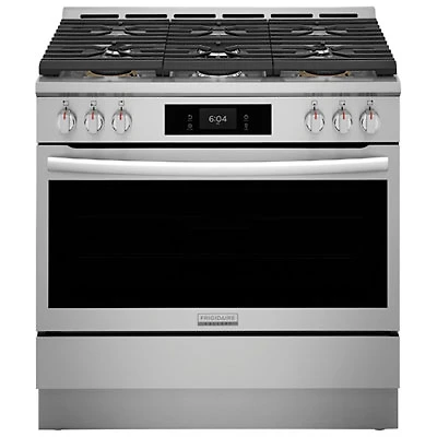 Frigidaire Gallery 36" 4.6 Cu. Ft. True Convection 6-Burner Gas Air Fry Range (GCFG3661AF) - Stainless