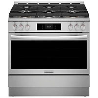 Frigidaire Gallery 36" 4.6 Cu. Ft. True Convection 6-Burner Gas Air Fry Range (GCFG3661AF) - Stainless