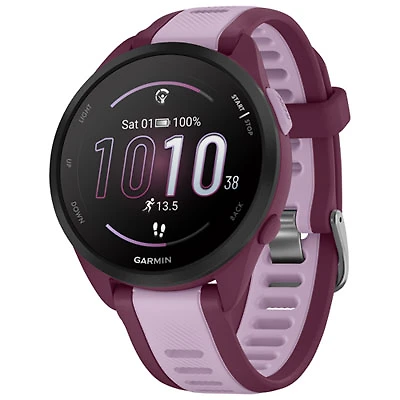 Garmin Forerunner 165 Music 45mm Bluetooth Running Smartwatch - Medium / Large