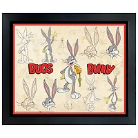 Frameworth Bugs Bunny Sketches Framed Collage (34x26")