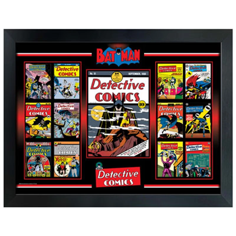 Frameworth Batman Detective Comics Vintage Cover Framed Collage (34x26")