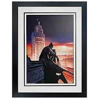 Frameworth Batman Skyline Portrait Framed Print (26x34")