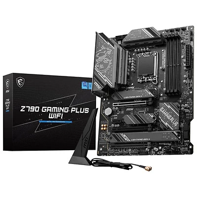 MSI Z790 GAMING PLUS WiFi 6E ATX LGA 1700 DDR5 Motherboard for 12th/13th/14th Gen Intel CPUs