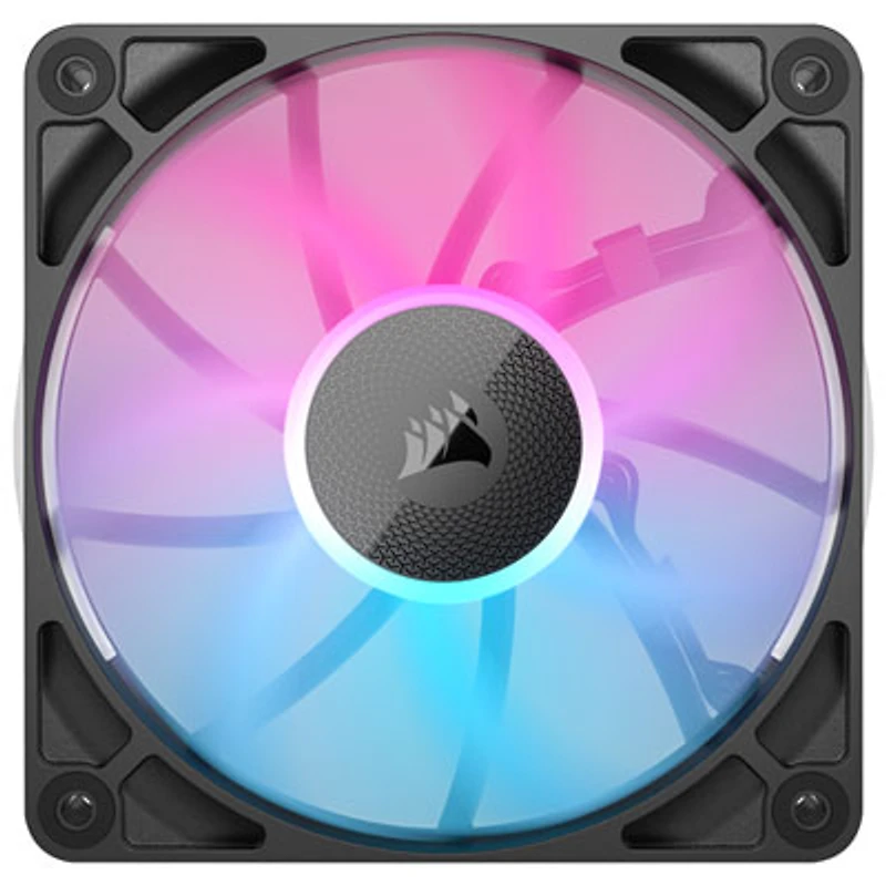Corsair RX120 RGB 120mm PWM Case Fan - Black (Requires iCUE LINK System Hub)
