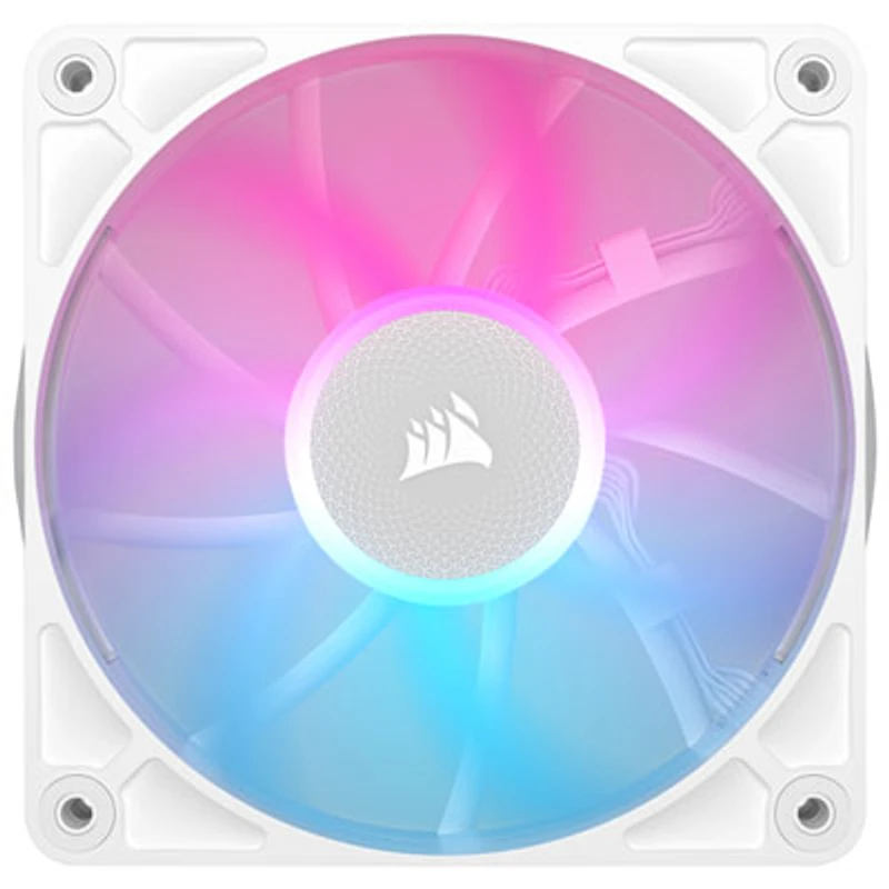 Corsair RX120 RGB 120mm PWM Case Fan - White (Requires iCUE LINK System Hub)