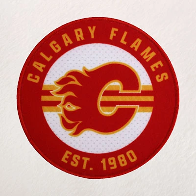 NHL Bath Robe - White - Calgary Flames