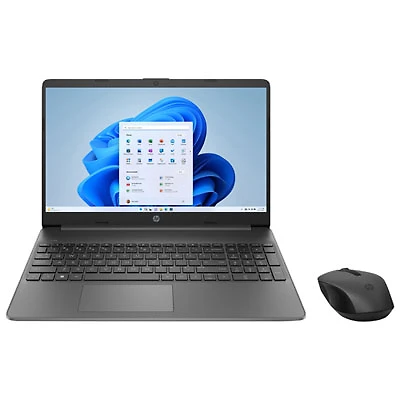 HP 15.6" Laptop - Chalkboard Grey (Intel Core i3-1215U/512GB SSD/8GB RAM/Windows 11 Home)