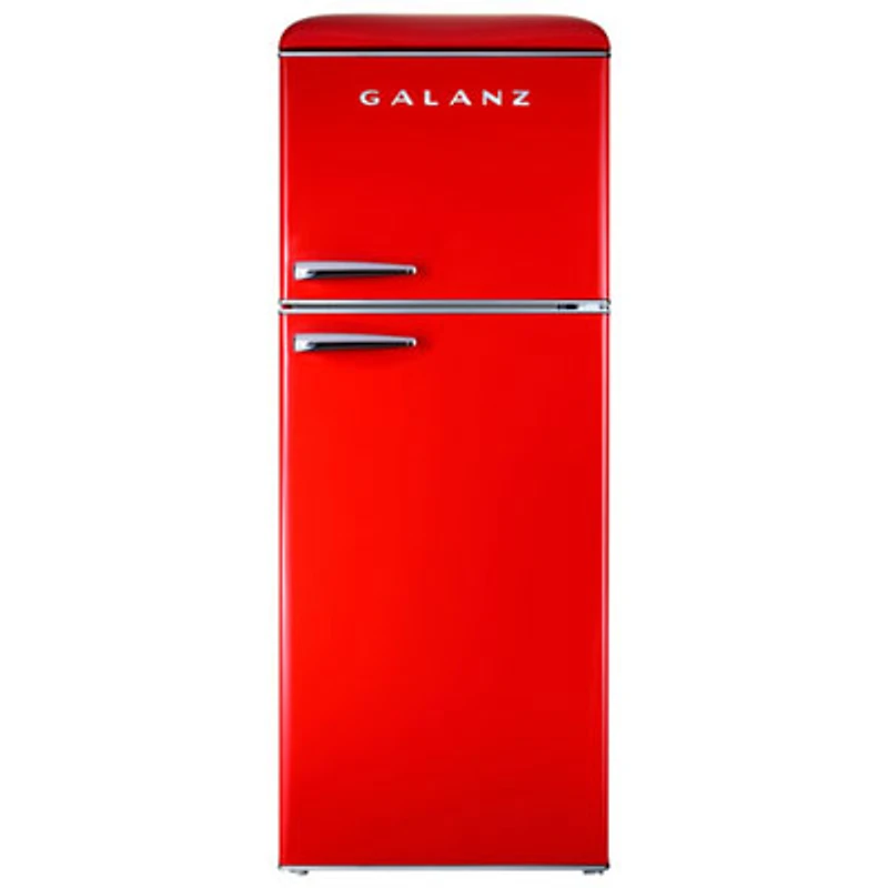 Open Box - Galanz Retro 24" 10 Cu. Ft. Top Freezer Refrigerator (GLR10TRDEFR) - Scratch & Dent