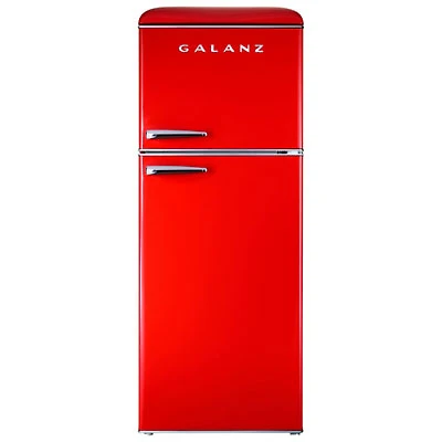 Open Box - Galanz Retro 24" 10 Cu. Ft. Top Freezer Refrigerator (GLR10TRDEFR) - Scratch & Dent