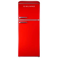 Open Box - Galanz Retro 24" 10 Cu. Ft. Top Freezer Refrigerator (GLR10TRDEFR) - Scratch & Dent