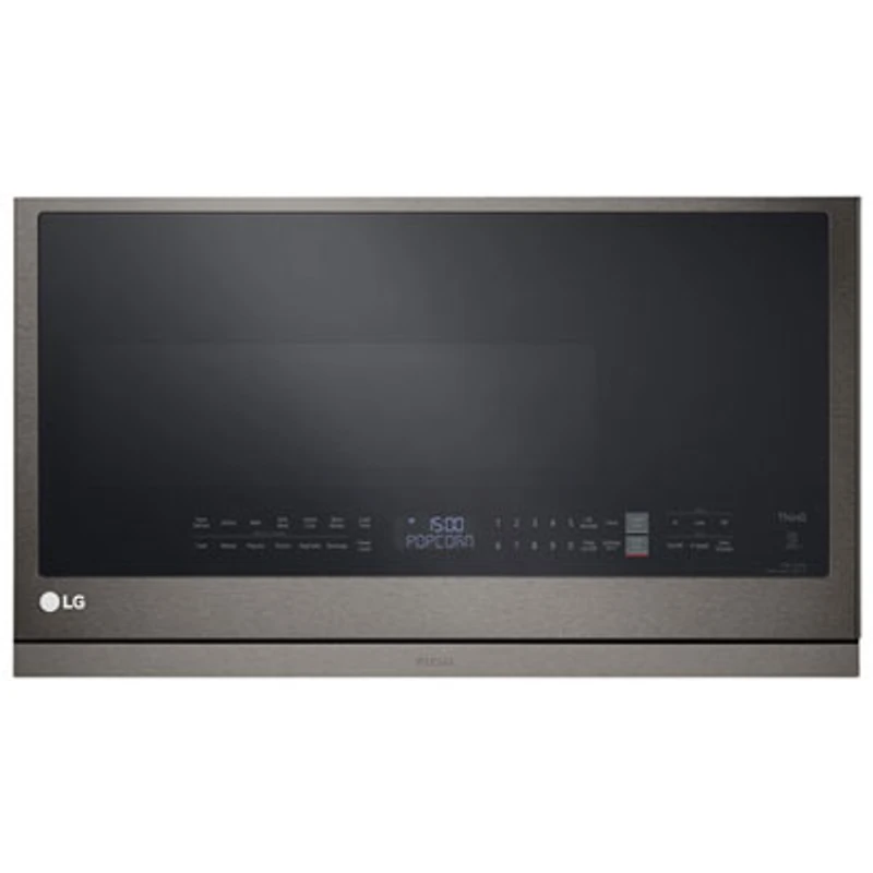 Open Box - LG Over-The-Range Microwave 2.1 Cu. Ft. - PrintProof Black Stainless Steel - Scratch & Dent