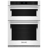 Kitchenaid 30" 6.4 Cu. Ft. Combination True Convection Electric Wall Oven (KOEC530PWH) - White