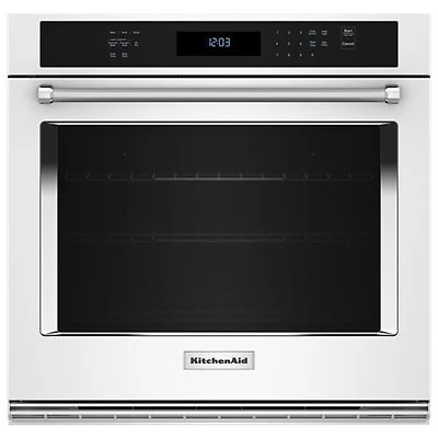 Kitchenaid 30" 5 Cu. Ft. True Convection Electric Wall Oven (KOES530PWH) - White