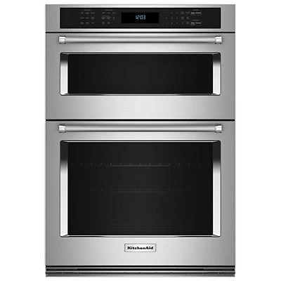 Kitchenaid 30" 6.4 Cu. Ft. Combination True Convection Electric Wall Oven (KOEC530PSS) -Stainless Steel
