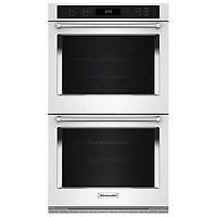 Kitchenaid 27" 10 Cu. Ft. Double True Convection Electric Wall Oven (KOED530PWH) - White
