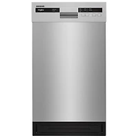 Whirlpool 18" 50dB Built-In Dishwasher with Stainless Steel Tub & Third Rack (WDPS5118PM) - Stainless Steel