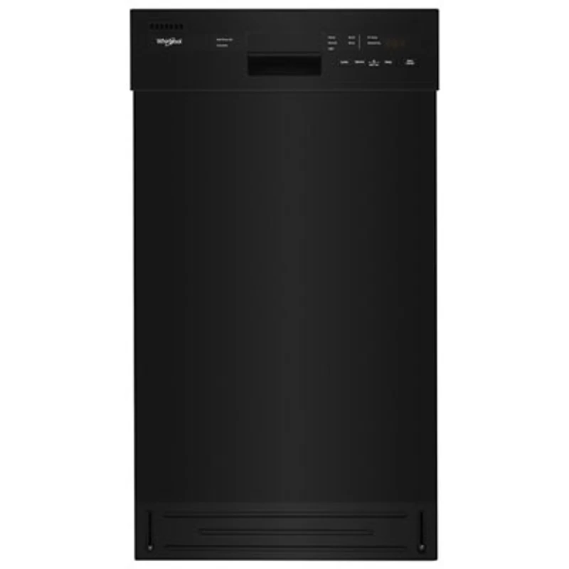 Whirlpool 18" 50dB Built-In Dishwasher with Stainless Steel Tub & Third Rack (WDPS5118PB) - Black