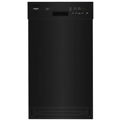 Whirlpool 18" 50dB Built-In Dishwasher with Stainless Steel Tub & Third Rack (WDPS5118PB) - Black