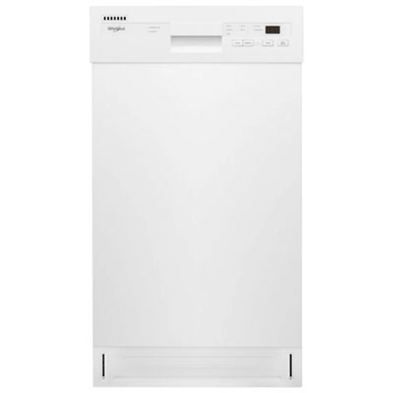 Whirlpool 18" 50dB Built-In Dishwasher with Stainless Steel Tub & Third Rack (WDPS5118PW) - White