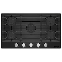 KitchenAid 37" 5-Burner Gas Cooktop (KCGG536PBL) - Black