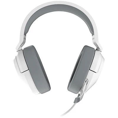 Corsair HS55 Over-Ear Gaming Headset with Microphone - White