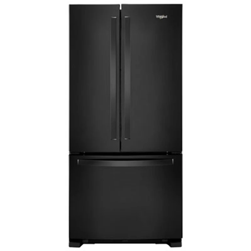 Whirlpool 33" 22.1 Cu. Ft. French Door Refrigerator with Water Dispenser (WRFF5333PB) - Black