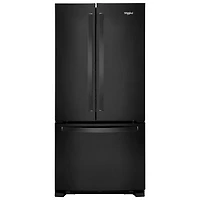 Whirlpool 33" 22.1 Cu. Ft. French Door Refrigerator with Water Dispenser (WRFF5333PB) - Black