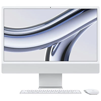 Open Box - Apple iMac 24" (Fall 2023) - Silver (Apple M3 Chip / 10-Core GPU / 256GB SSD / 8GB RAM) - French