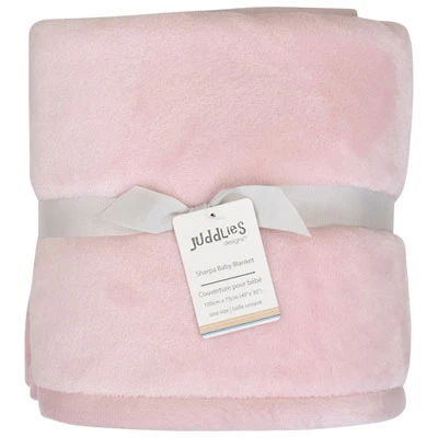 Juddlies Flannel Sherpa Blanket - Pink