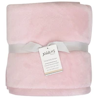 Juddlies Flannel Sherpa Blanket - Pink