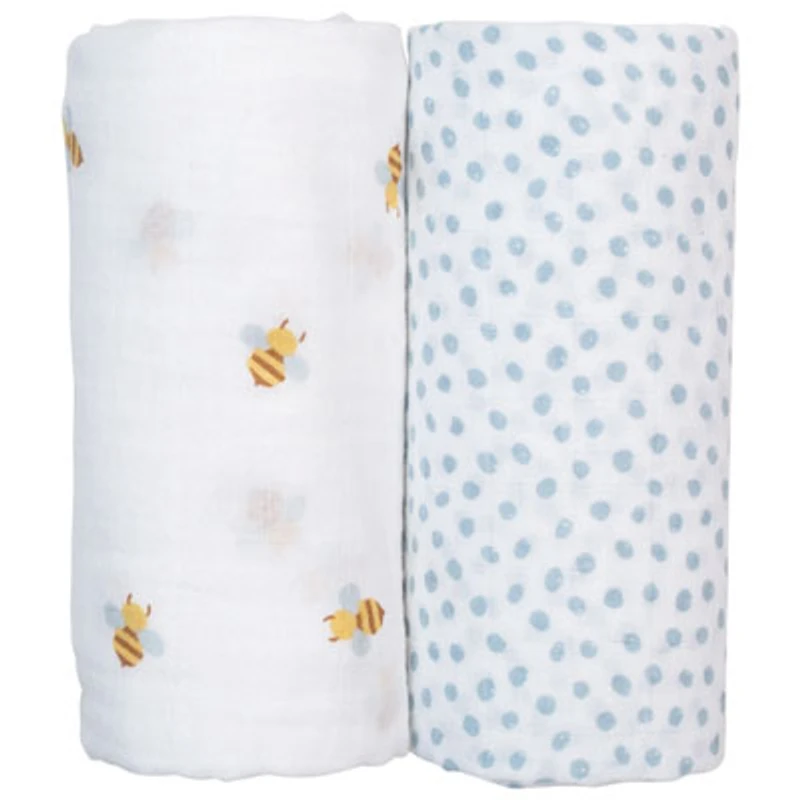 Lulujo Muslin Swaddles - 2 Pack