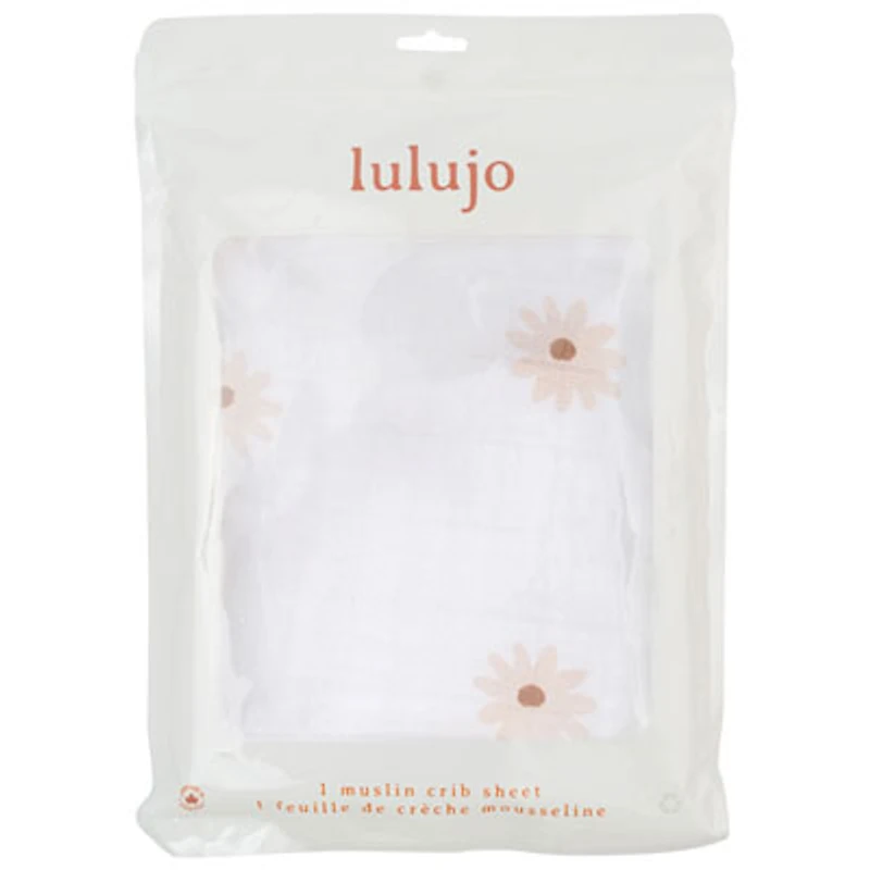 Lulujo Boho Fitted Sheet - Crib - Daisies