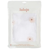 Lulujo Boho Fitted Sheet - Crib - Daisies
