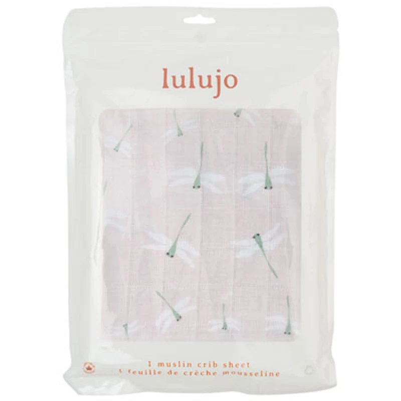 Lulujo Boho Fitted Sheet - Crib - Dragonfly