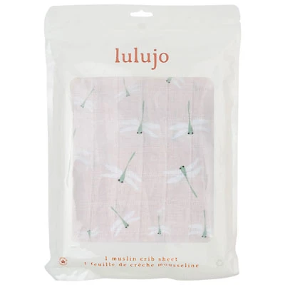 Lulujo Boho Fitted Sheet - Crib - Dragonfly