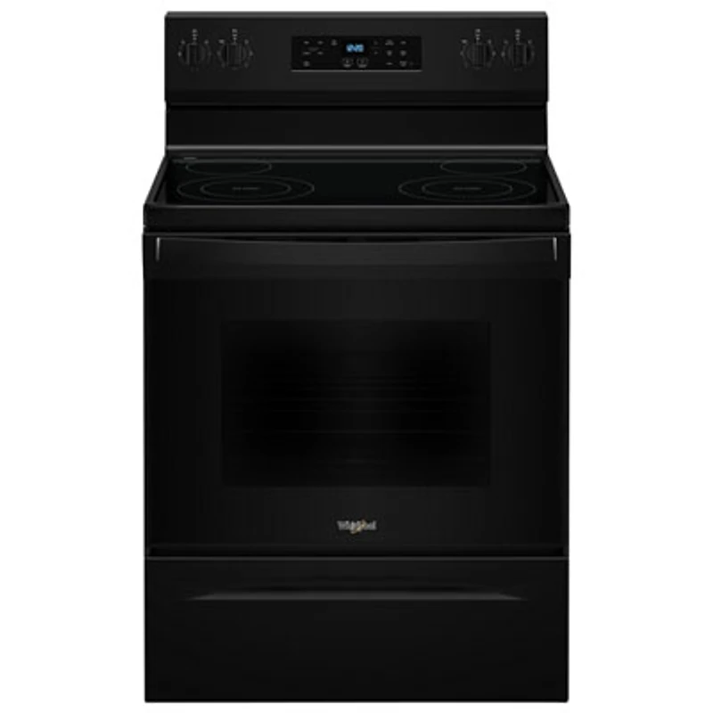 Whirlpool 3 Series 30" 5.3 Cu. Ft. Self-Clean 4-Element Freestanding Electric Range (YWFES3530RB) - Black