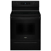 Whirlpool 3 Series 30" 5.3 Cu. Ft. Self-Clean 4-Element Freestanding Electric Range (YWFES3530RB) - Black