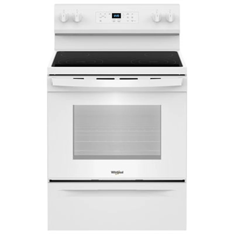 Whirlpool 3 Series 30" 5.3 Cu. Ft.Self-Clean 4-Element Freestanding Electric Range (YWFES3530RW) - White