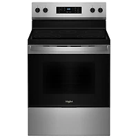 Whirlpool 3 Series 30" 5.3 Cu. Ft. Steam-Clean 5-Elements Freestanding Electric Range (YWFES3330RZ) - SS