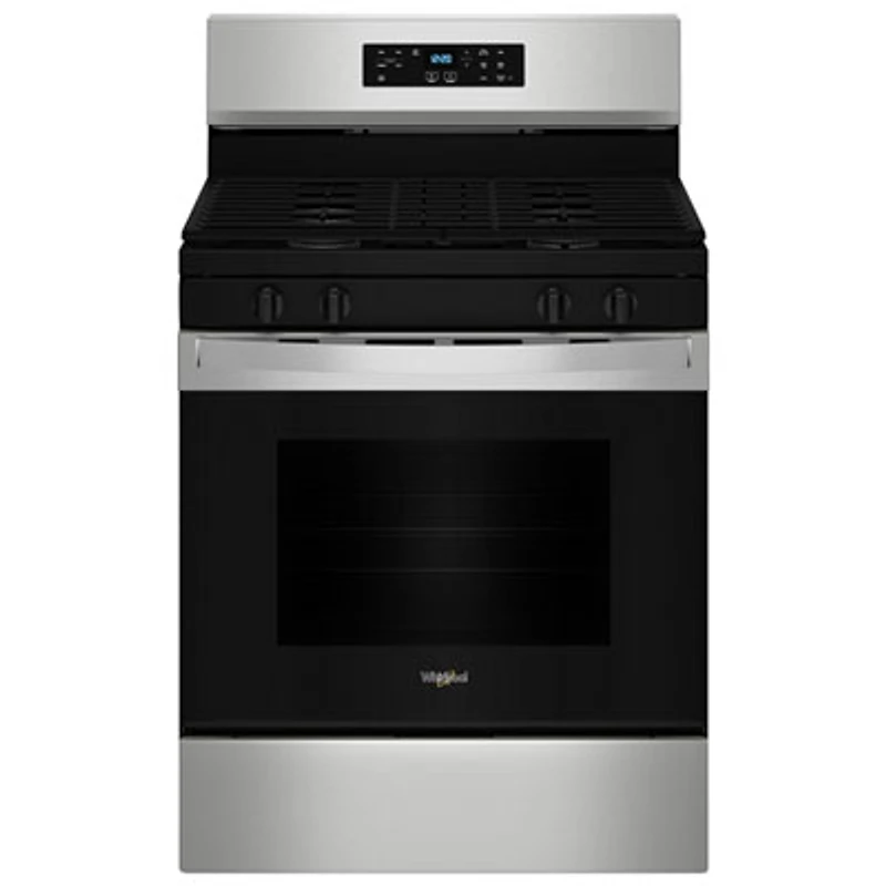 Whirlpool 3 Series 30" 5.3 Cu. Ft. Self-Clean Freestanding Gas Range (WFGS3530RS) - Stainless Steel