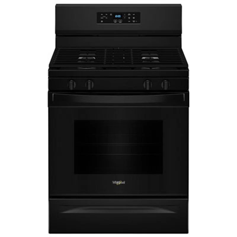 Whirlpool 3 Series 30" 5.3 Cu. Ft. Self-Clean Freestanding Gas Range (WFGS3530RB) - Black