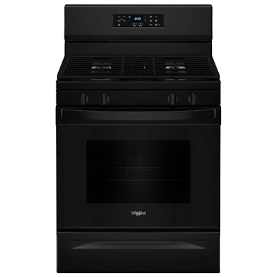 Whirlpool 3 Series 30" 5.3 Cu. Ft. Self-Clean Freestanding Gas Range (WFGS3530RB) - Black