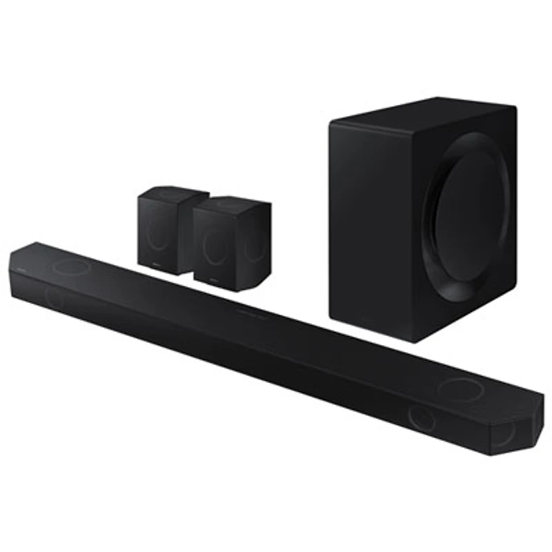 Samsung HW-Q990D/ZC 11.1.4 Channel Sound Bar with Wireless Subwoofer & Up-Firing Rear Speakers - Graphite Black