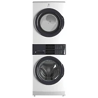 Electrolux 5.1 Cu. Ft. Electric Washer & 8 Cu. Ft. Dryer Laundry Tower (ELTE730CAW) - White