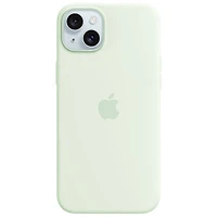 Apple Silicone Fitted Soft Shell Case with MagSafe for iPhone 15 Plus - Soft Mint