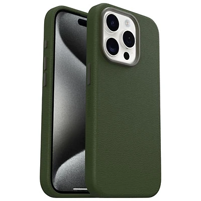 OtterBox Symmetry Cactus Leather Fitted Hard Shell Case for iPhone 15 Pro