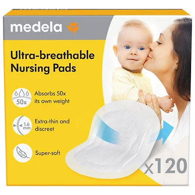 Medela Ultra-Breathable Nursing Pads - 120 Pads