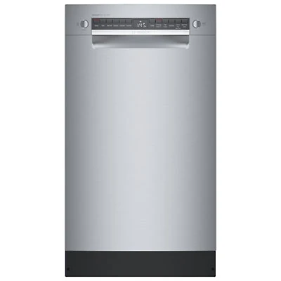 Bosch 18" 44dB Built-In Dishwasher with Stainless Steel Tub & Third Rack (SPE68C75UC) - Stainless Steel