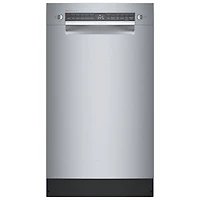 Bosch 18" 44dB Built-In Dishwasher with Stainless Steel Tub & Third Rack (SPE68C75UC) - Stainless Steel