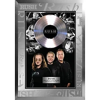 Frameworth The Rush: Black/White Collage Platinium LP Framed Canvas